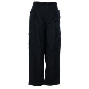 Athleta Paradise Mid Rise Straight Leg Cargo Pants M Linen Coastal Beachy NWT